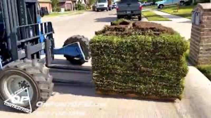 Sod Installation Project near Rockwall